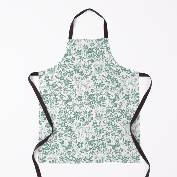 Item preview, Golden Retriever Floral Pattern | Elegant Botanical Dog Design Green designed and sold by WildLakePatterns.