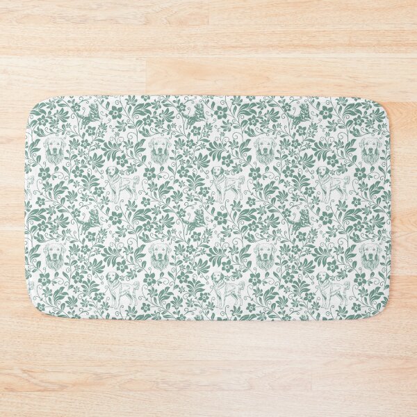 Item preview, Golden Retriever Floral Pattern | Elegant Botanical Dog Design Green designed and sold by WildLakePatterns.