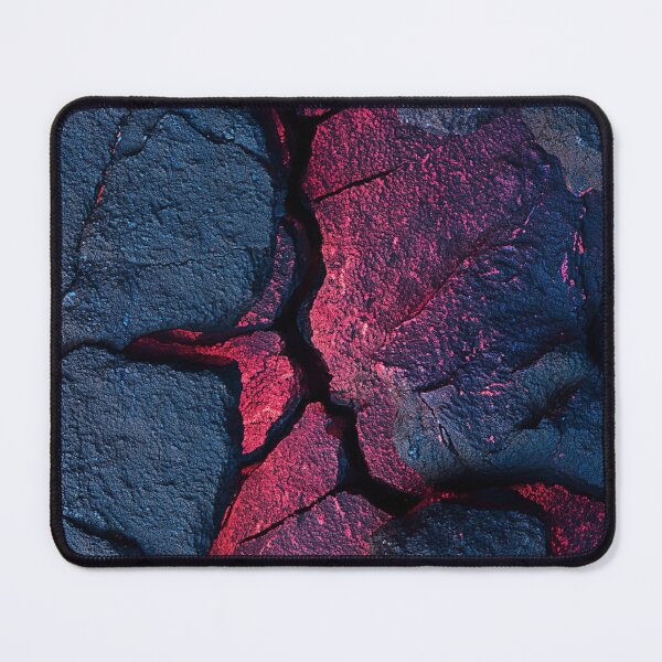 Item preview, Glowing Red Lava Magma Crack Texture Dark Volcanic Rock Pattern designed and sold by LYAN-STORE.