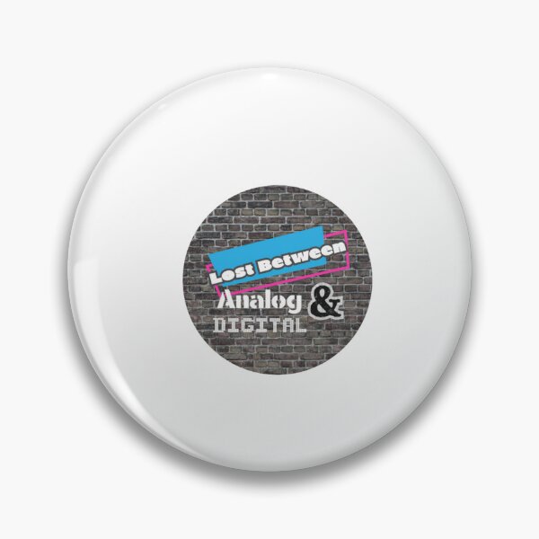 Item preview,  Lost Between Analog and Digital Logo On Brick Circle  designed and sold by AnaAndDigital.