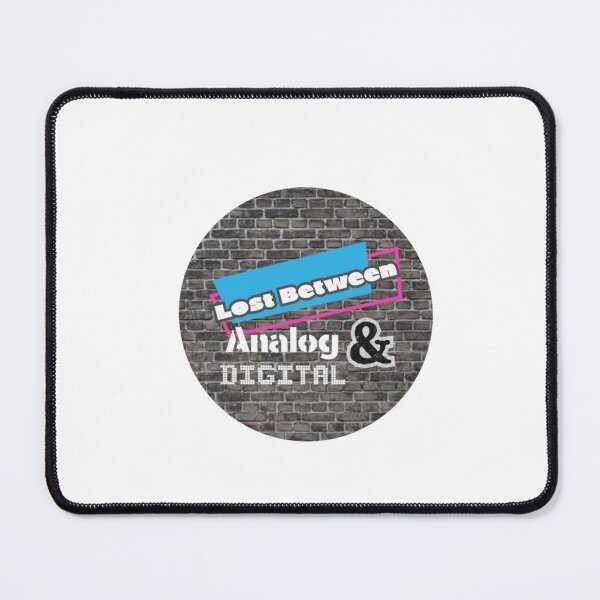 Item preview, Lost Between Analog and Digital Logo On Brick Circle designed and sold by AnaAndDigital.