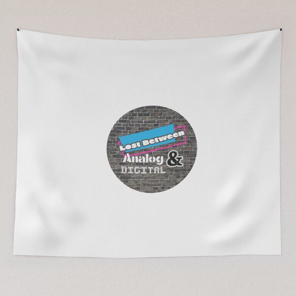 Item preview,  Lost Between Analog and Digital Logo On Brick Circle  designed and sold by AnaAndDigital.