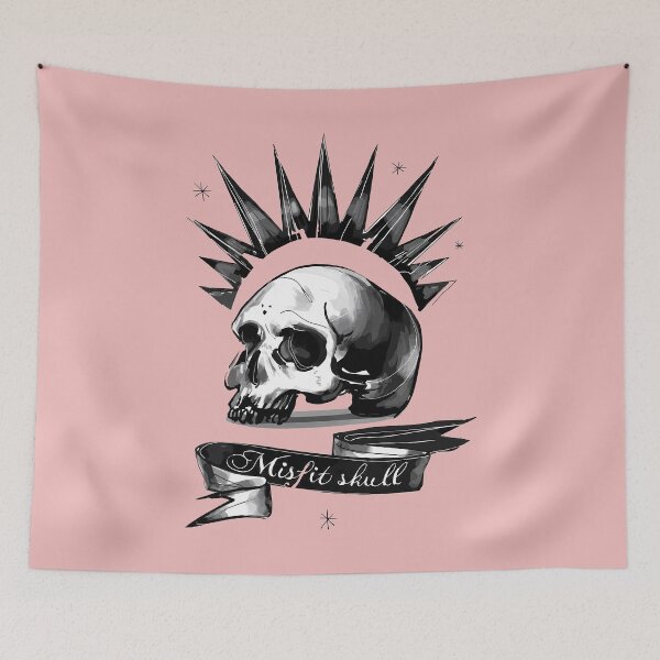 Item preview, Misfit Skull designed and sold by NoThoughtsCat.