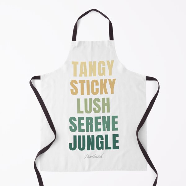 Item preview, Thailand Word Art, Tangy Sticky Lush Serene Jungle Wall Art designed and sold by MarkedArtPrints.