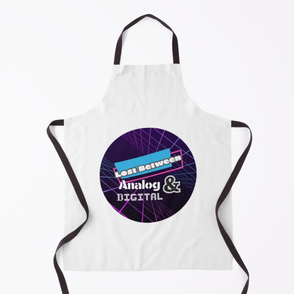 Item preview, Lost Between Analog and Digital Logo Cyberspace Circle designed and sold by AnaAndDigital.