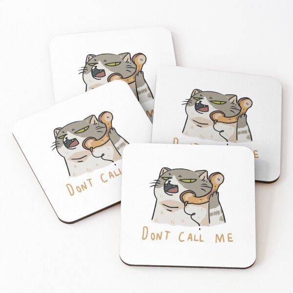 Item preview, Cat And Phone Funny Introvert Kitten Dont Call Me Design designed and sold by Lycheelich.