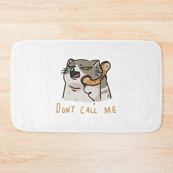 Item preview, Cat And Phone Funny Introvert Kitten Dont Call Me Design designed and sold by Lycheelich.