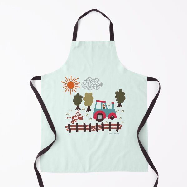 Item preview, Pastoral Farm scene bright pastel colors designed and sold by FrancesPoff.