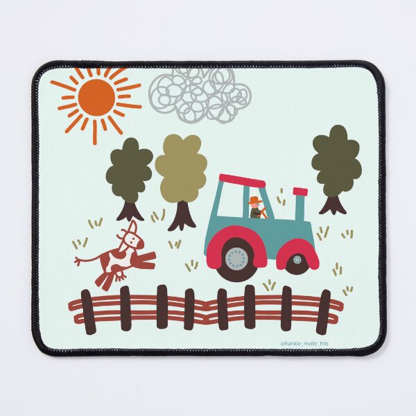 Item preview, Pastoral Farm scene bright pastel colors designed and sold by FrancesPoff.