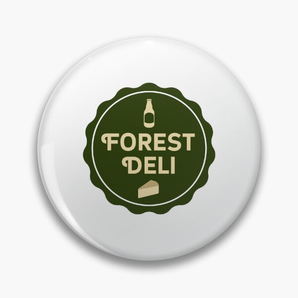Item preview, Forest Deli Organic Cheese and Beverage Stamp Logo designed and sold by hlinpft.