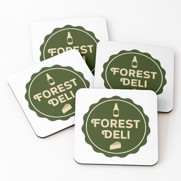 Item preview, Forest Deli Organic Cheese and Beverage Stamp Logo designed and sold by hlinpft.