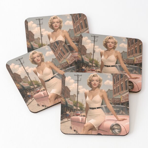 Item preview, Marilyn Monroe Pink Car designed and sold by ItalianPopArtStore.