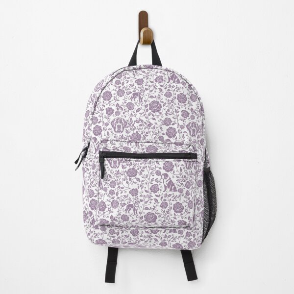 Item preview, St Bernard Floral Pattern | Elegant Botanical Dog Design Lavender designed and sold by WildLakePatterns.