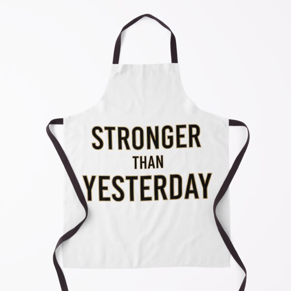 Item preview, Stronger Than Yesterday – Bold Motivational Typography Design designed and sold by Dzblack.