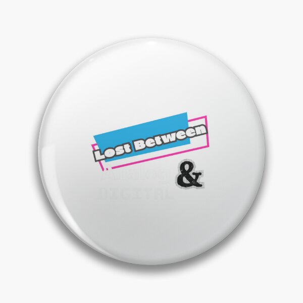 Item preview, Lost Between Analog and Digital Logo designed and sold by AnaAndDigital.