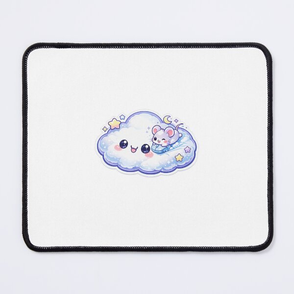 Item preview, Cloud Mouse Pad Sticker Kawaii Workspace Aesthetic for Gamers & Office Desks designed and sold by CutePrintCorner.