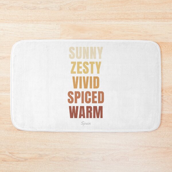 Item preview, Spain Typographic Print, Sunny Zesty Vivid Spiced Warm Decor designed and sold by MarkedArtPrints.