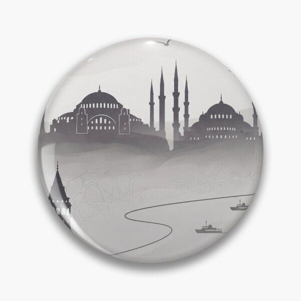 Item preview, Istanbul minimal misty Poster designed and sold by Aminlazir.