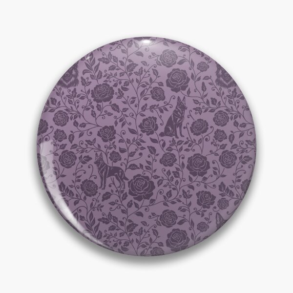 Item preview, German Shepherd Floral Pattern | Elegant Botanical Dog Design Purple designed and sold by WildLakePatterns.