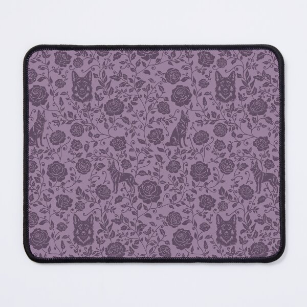 Item preview, German Shepherd Floral Pattern | Elegant Botanical Dog Design Purple designed and sold by WildLakePatterns.