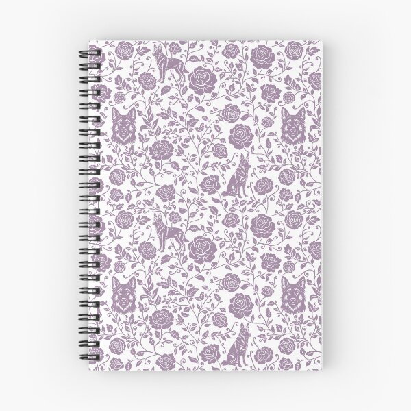 Item preview, German Shepherd Floral Pattern | Elegant Botanical Dog Design Lavender designed and sold by WildLakePatterns.