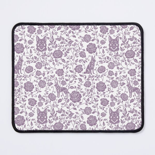 Item preview, German Shepherd Floral Pattern | Elegant Botanical Dog Design Lavender designed and sold by WildLakePatterns.