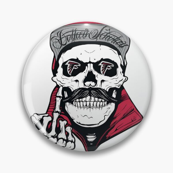 Item preview, Skull with Falcons Logo and Middle Finger designed and sold by liveurban.