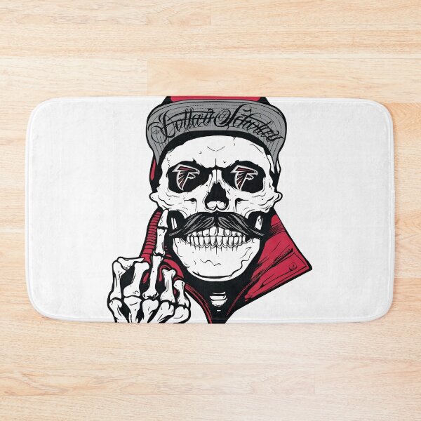 Item preview, Skull with Falcons Logo and Middle Finger designed and sold by liveurban.