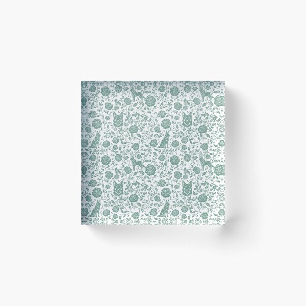 Item preview, German Shepherd Floral Pattern | Elegant Botanical Dog Design Green designed and sold by WildLakePatterns.