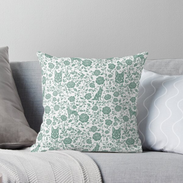 Item preview, German Shepherd Floral Pattern | Elegant Botanical Dog Design Green designed and sold by WildLakePatterns.