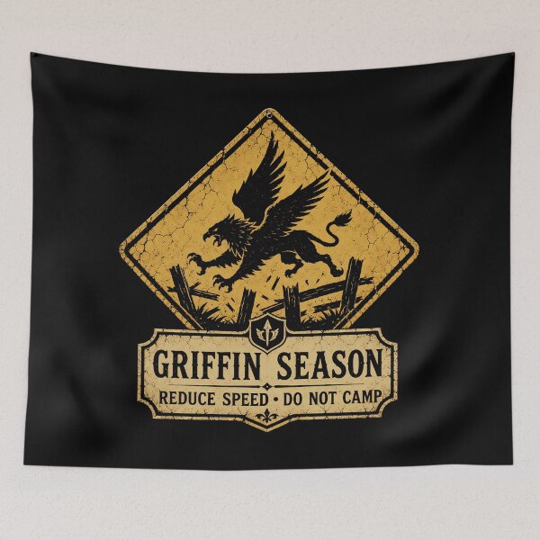Item preview, Griffin Season Roadside Hazard Sign designed and sold by agearb.