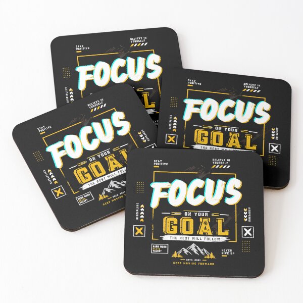 Item preview, Focus on Your Goal – Motivational Typography T-Shirt Design | Streetwear Graphic Tee PNG designed and sold by Cool Tee World .