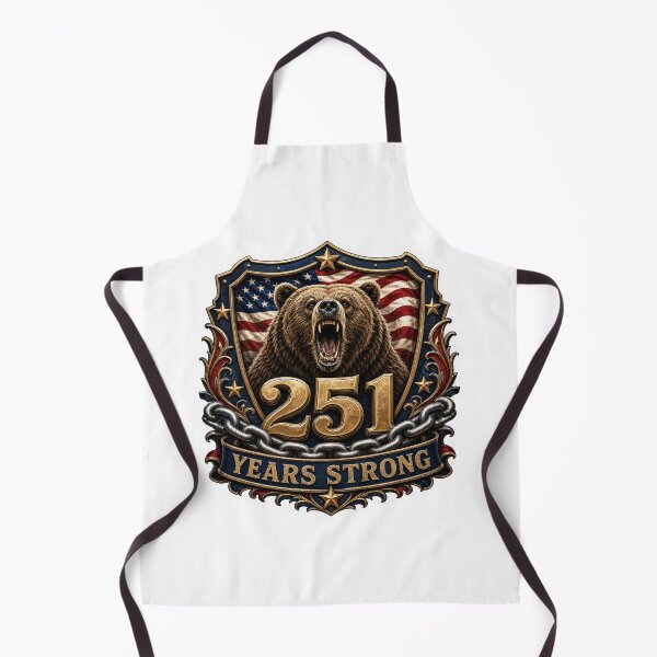 Item preview, 251st Anniversary of the USA - American Grizzly Bear – 251 Years of Strength designed and sold by Collins Design.