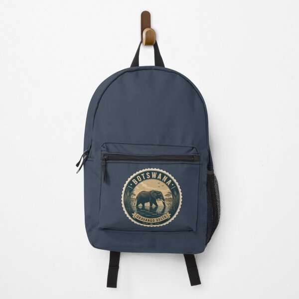Item preview, Botswana Okavango Delta Elephant Travel Sticker designed and sold by The Digital Compass.