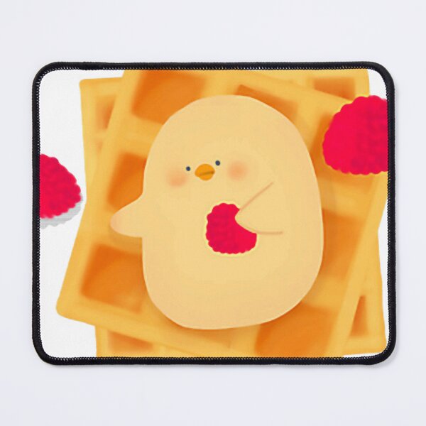 Item preview, Baby Chick Raspberry Waffles Cute Whimsical Breakfast Graphic designed and sold by zoes-cott.