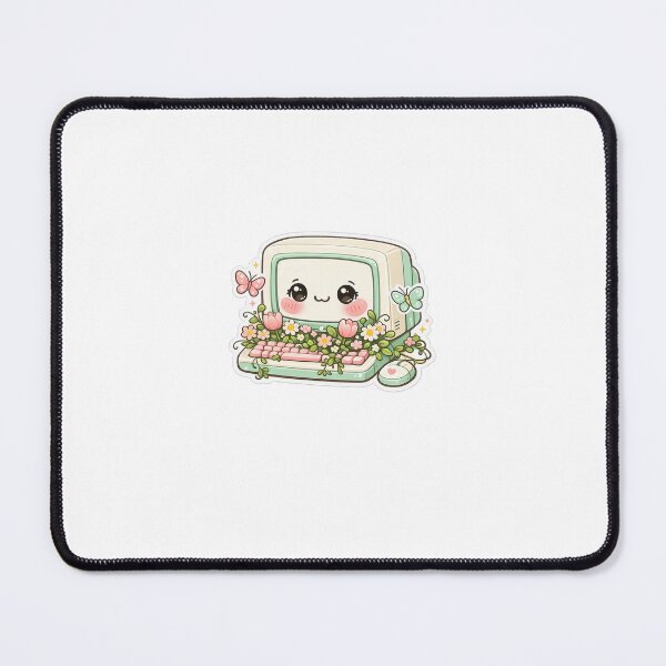 Item preview, Floral Computer Sticker Kawaii Desk Setup Aesthetic for Students & Creators designed and sold by CutePrintCorner.