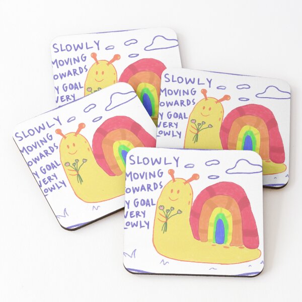 Item preview, Cute Slow Rainbow Snail - Wholesome Self Care designed and sold by zoes-cott.