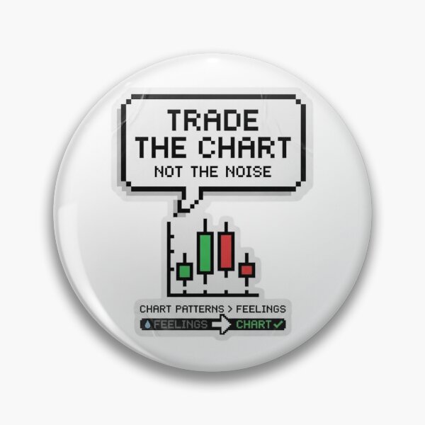 Item preview, Trade The Chart Not Noise - Day Trading Quotes Stickers designed and sold by FluxControl.