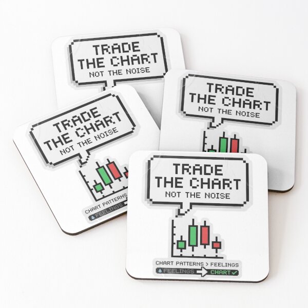 Item preview, Trade The Chart Not Noise - Day Trading Quotes Stickers designed and sold by FluxControl.