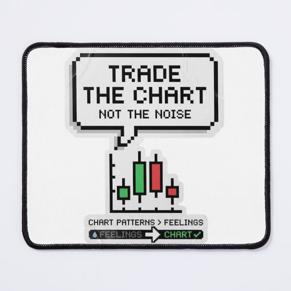 Item preview, Trade The Chart Not Noise - Day Trading Quotes Stickers designed and sold by FluxControl.