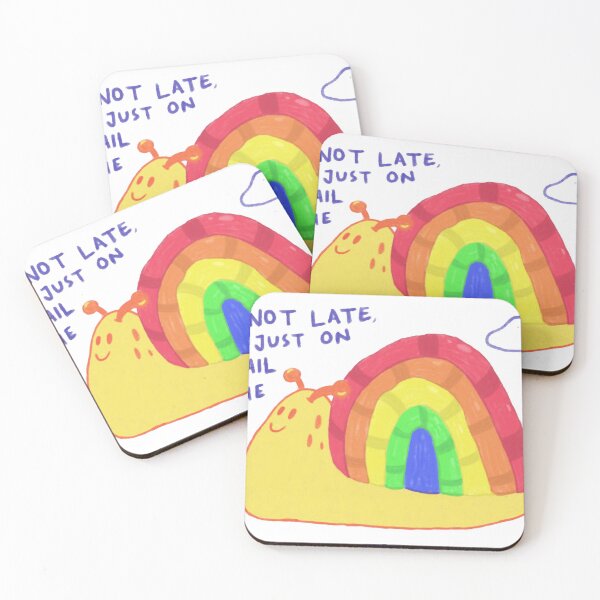 Item preview, I'm On Snail Time Cute Rainbow Snail designed and sold by zoes-cott.