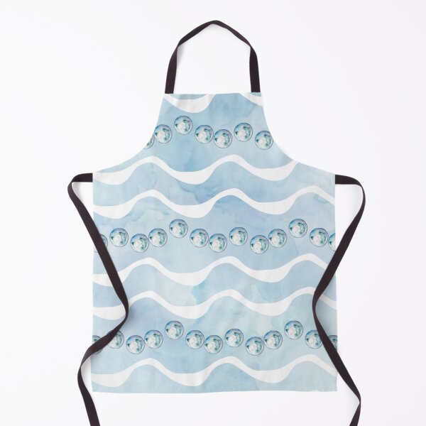 Item preview, Ocean Waves & Pearls Minimal Watercolor Pattern designed and sold by Jyoti-Quotes.