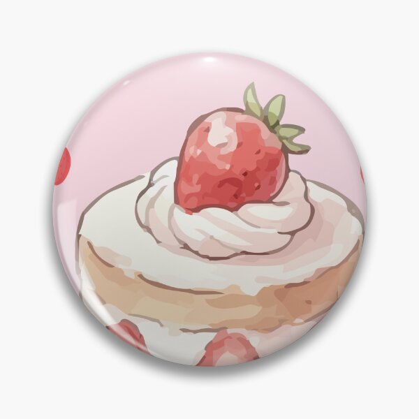Item preview, Japanese Strawberry Shortcake Bakery Illustration designed and sold by Cozy Moss Studio.
