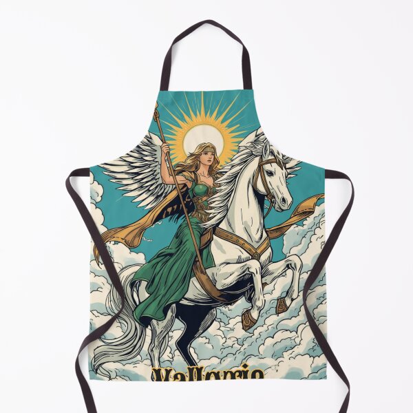 Item preview, Vintage Valkyrie warrior winged horse fantasy art designed and sold by MemoryZone.