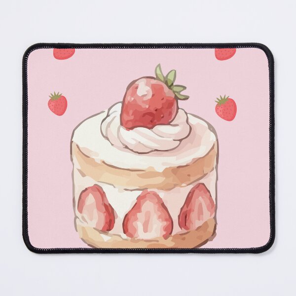Item preview, Japanese Strawberry Shortcake Bakery Illustration designed and sold by Cozy Moss Studio.
