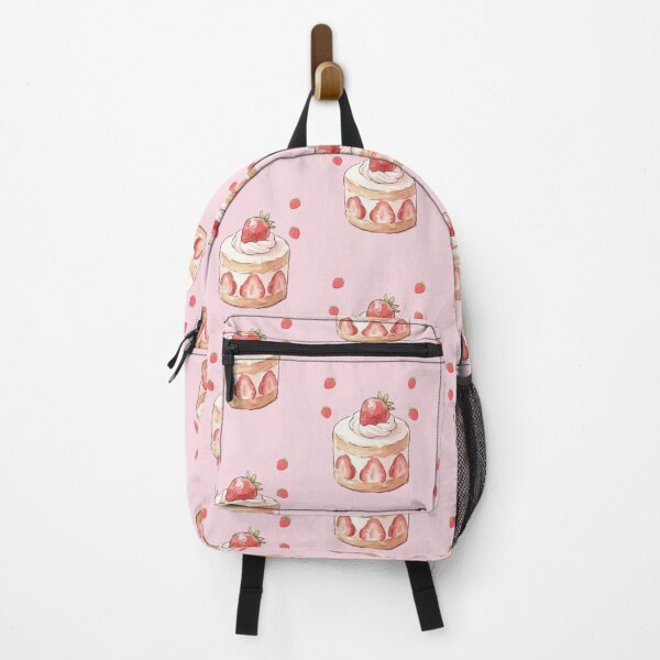Item preview, Japanese Strawberry Shortcake Bakery Illustration designed and sold by Cozy Moss Studio.