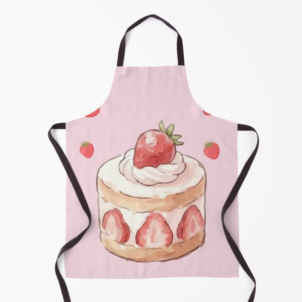 Item preview, Japanese Strawberry Shortcake Bakery Illustration designed and sold by Cozy Moss Studio.
