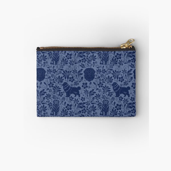 Item preview, Newfoundland Floral Pattern | Elegant Botanical Dog Design Blue designed and sold by WildLakePatterns.