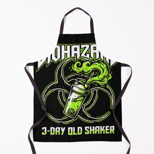 Item preview, Biohazard 3-Day Old Protein Shaker Gym - Funny Fitness Meme designed and sold by OLLI_STORE.