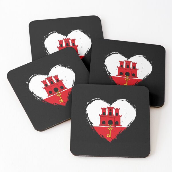 Item preview, Distressed Gibraltar Flag Heart GI designed and sold by shitpostee.